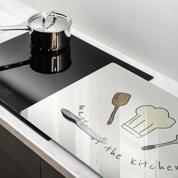 Protetor de fogão de vidro Mestre da Cozinha