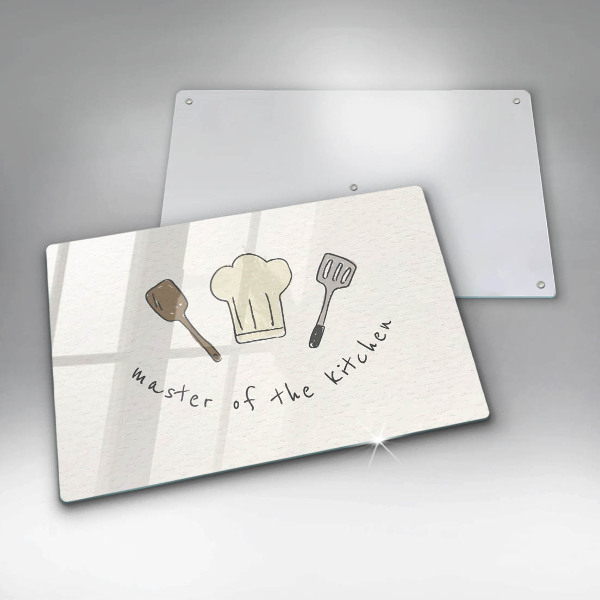 Protetor de fogão de vidro Mestre da Cozinha