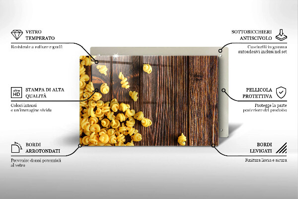 Protetor para fogão de vidro Massa na mesa