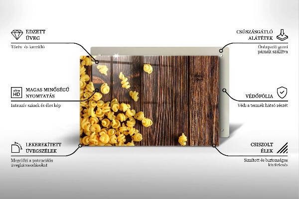 Protetor para fogão de vidro Massa na mesa
