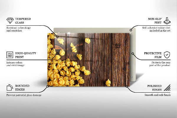 Protetor para fogão de vidro Massa na mesa
