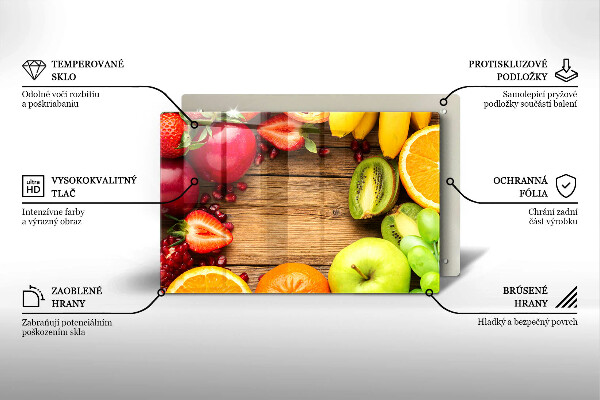 Protetor para fogão de vidro Fruta fresca