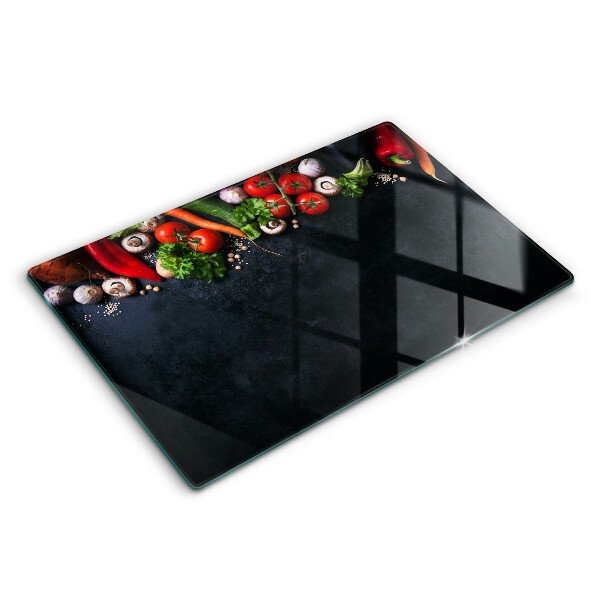 Cobertura placa vitrocerámica Vegetais coloridos