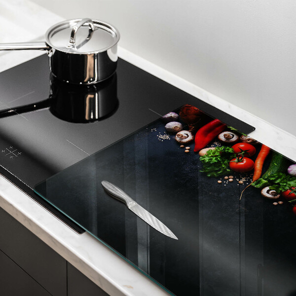 Cobertura placa vitrocerámica Vegetais coloridos