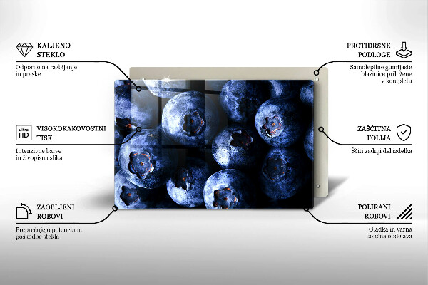 Protetor em vidro para fogão Close-up de frutas vermelhas