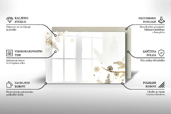 Cobertura placa vitrocerámica Decorações de inverno