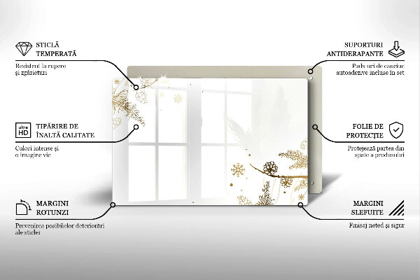 Cobertura placa vitrocerámica Decorações de inverno