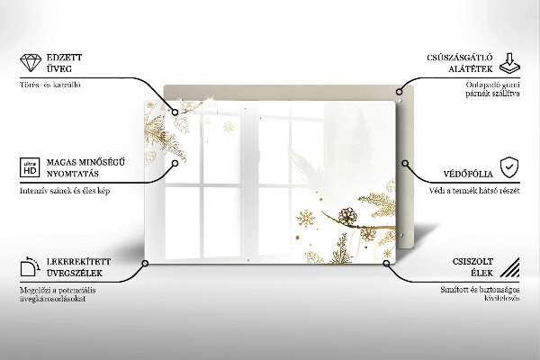 Cobertura placa vitrocerámica Decorações de inverno