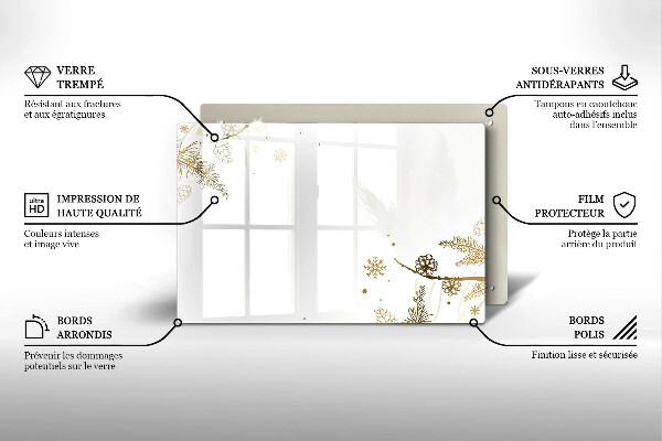 Cobertura placa vitrocerámica Decorações de inverno