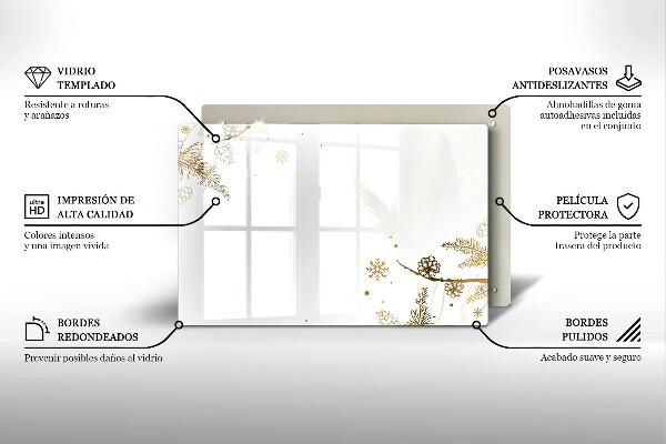 Cobertura placa vitrocerámica Decorações de inverno