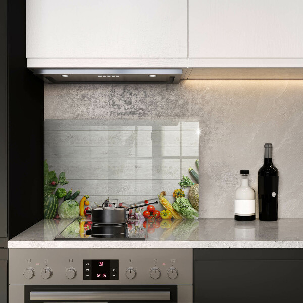 Protetor para fogão de vidro Vegetais em capas