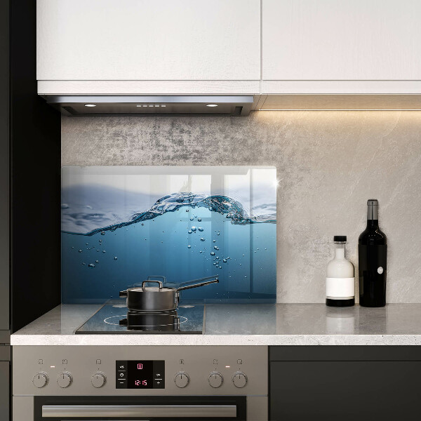 Protetor para fogão de vidro Água azul