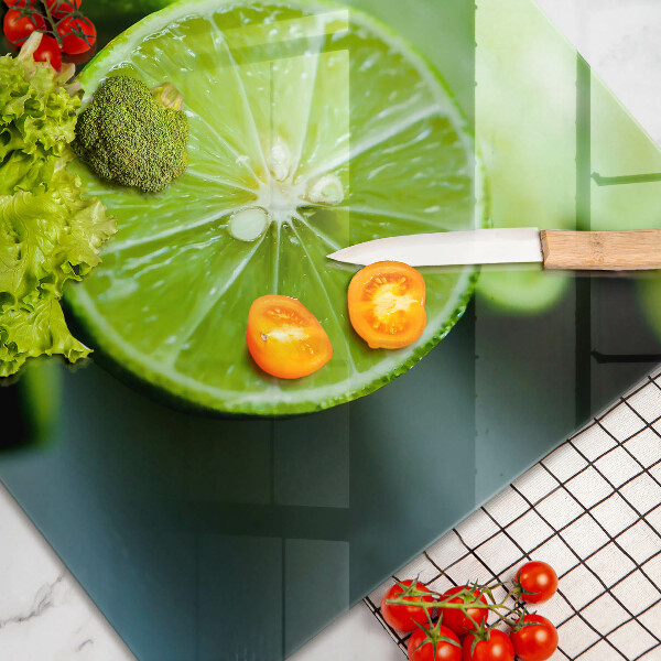 Protetor em vidro para fogão limão cítrico