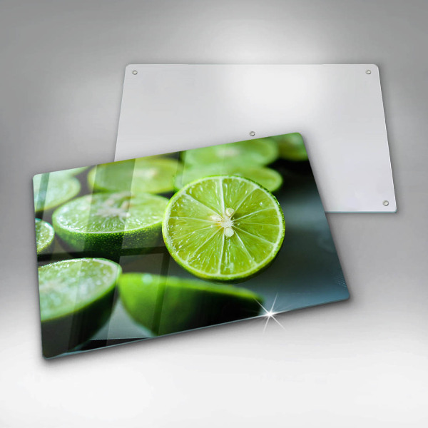 Protetor em vidro para fogão limão cítrico