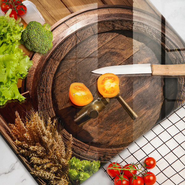 Protetor em vidro para fogão Um barril de cerveja
