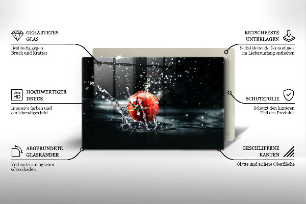 Cobertura placa vitrocerámica Tomate na água