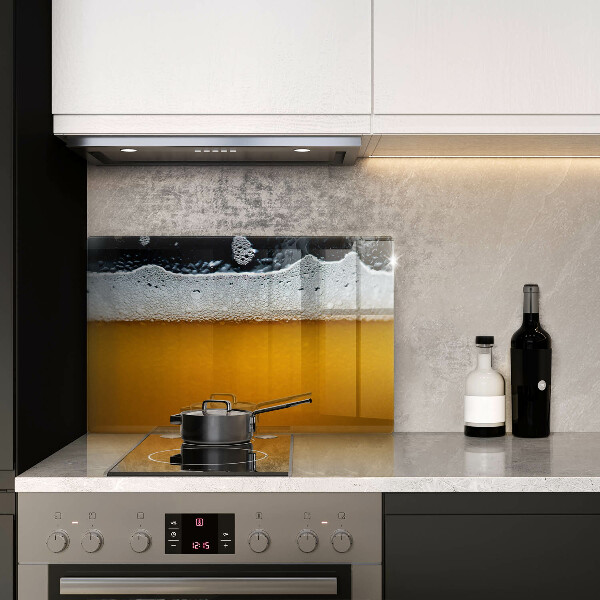 Protetor em vidro para fogão Beber espuma de cerveja