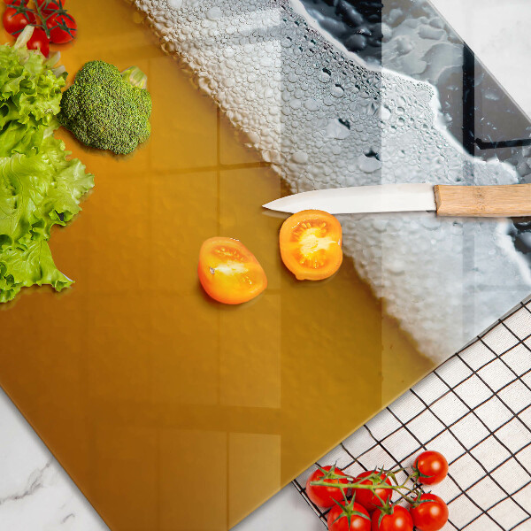Protetor em vidro para fogão Beber espuma de cerveja