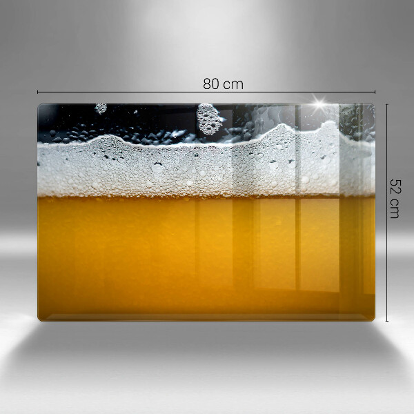 Protetor em vidro para fogão Beber espuma de cerveja