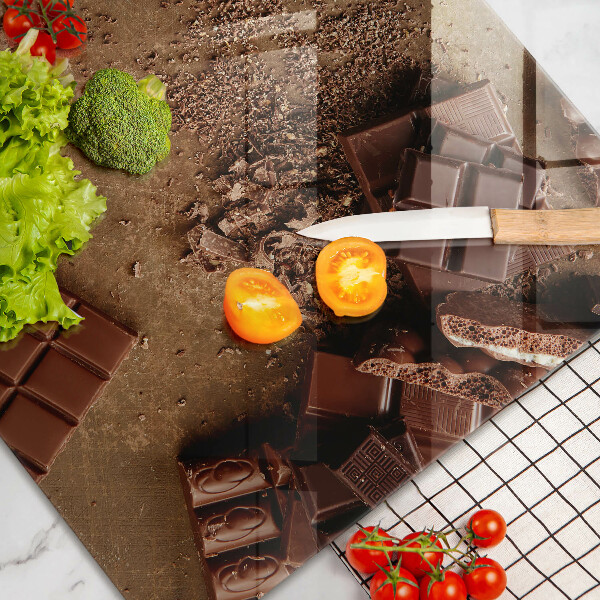 Protetor para fogão de vidro Doces de chocolate