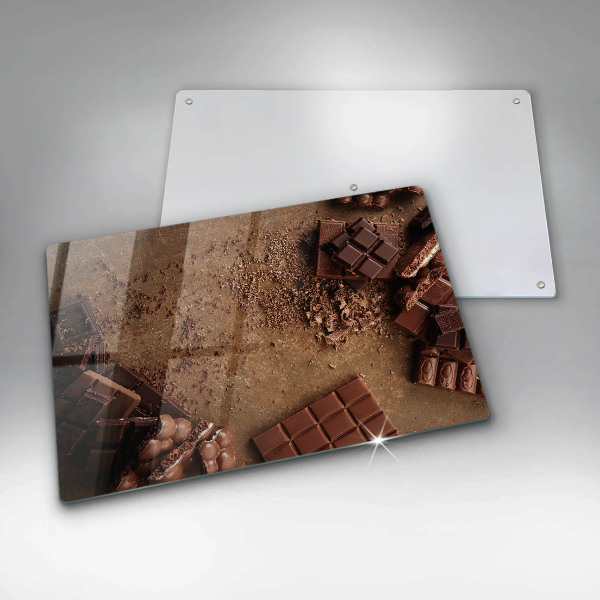 Protetor para fogão de vidro Doces de chocolate