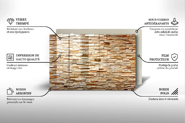 Cobertura placa vitrocerámica Textura de pedras decorativas