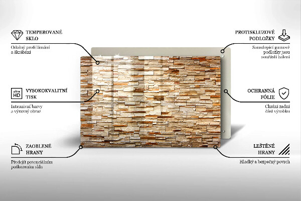 Cobertura placa vitrocerámica Textura de pedras decorativas