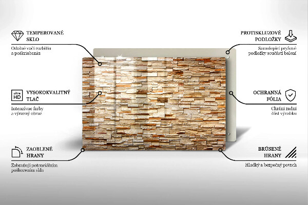 Cobertura placa vitrocerámica Textura de pedras decorativas