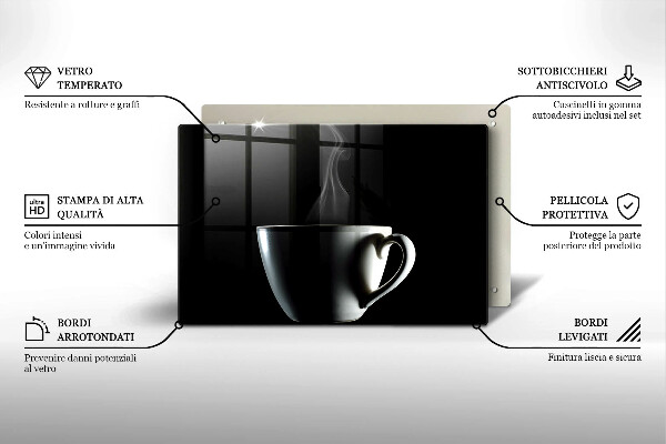 Protetor para fogão de vidro Uma xícara de chá