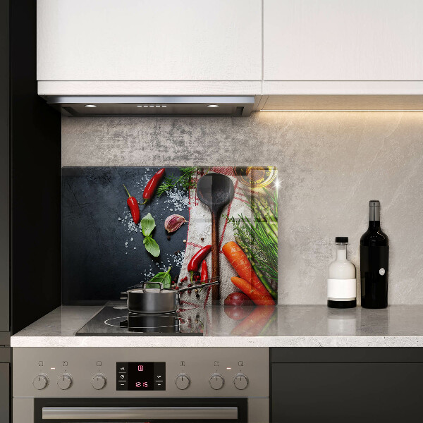 Cobertura placa vitrocerámica Comida de cozinha