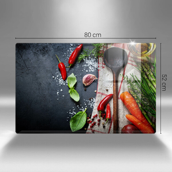 Cobertura placa vitrocerámica Comida de cozinha