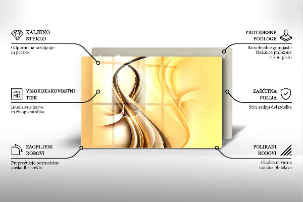 Cobertura placa vitrocerámica Fumaça abstrata