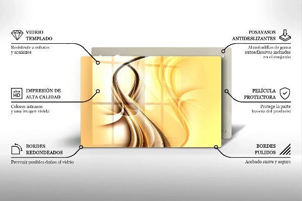 Cobertura placa vitrocerámica Fumaça abstrata