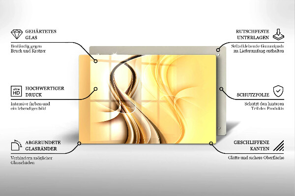 Cobertura placa vitrocerámica Fumaça abstrata