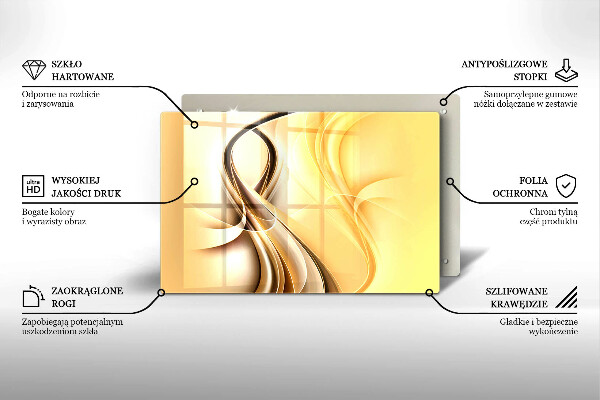 Cobertura placa vitrocerámica Fumaça abstrata