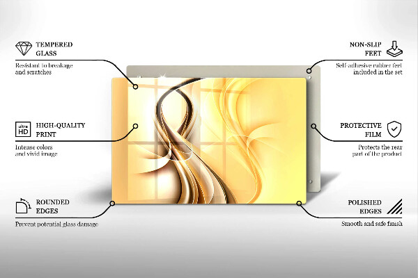 Cobertura placa vitrocerámica Fumaça abstrata