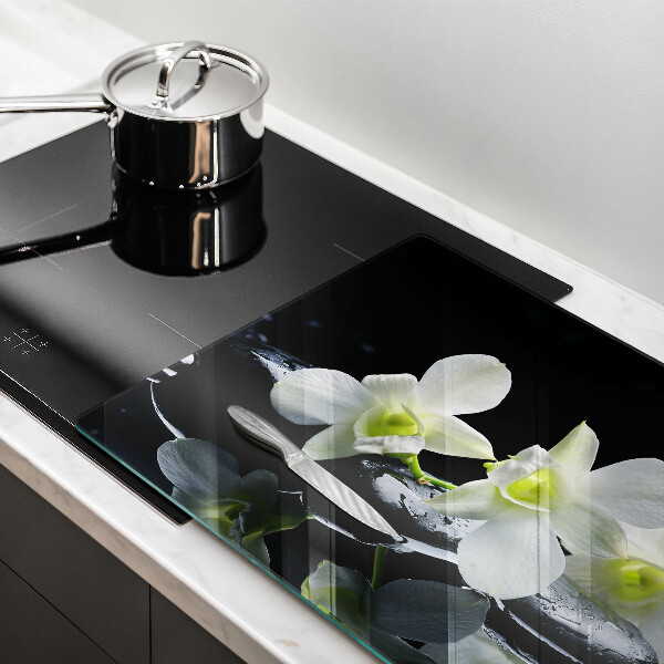 Cobertura placa vitrocerámica Flores Brancas em Água Zen