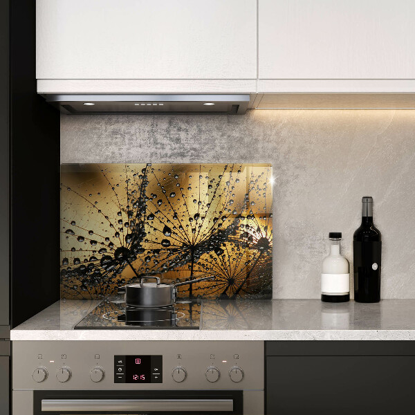 Protetor para fogão de vidro Orvalho e dentes-de-leão