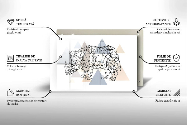Cobertura placa vitrocerámica Rinoceronte de arte linear