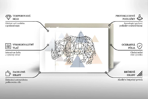 Cobertura placa vitrocerámica Rinoceronte de arte linear