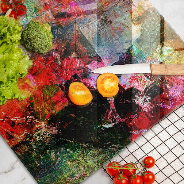 Cobertura placa vitrocerámica Abstração de tinta