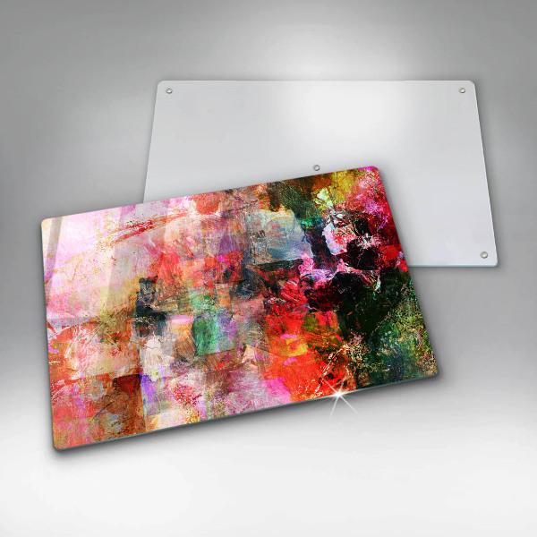 Cobertura placa vitrocerámica Abstração de tinta