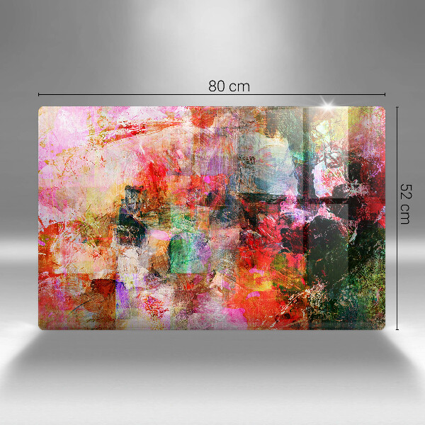 Cobertura placa vitrocerámica Abstração de tinta