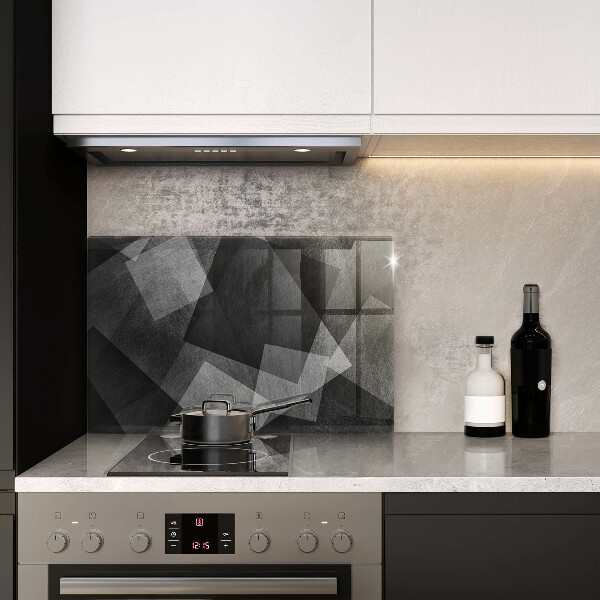 Protetor em vidro para fogão Abstração geométrica