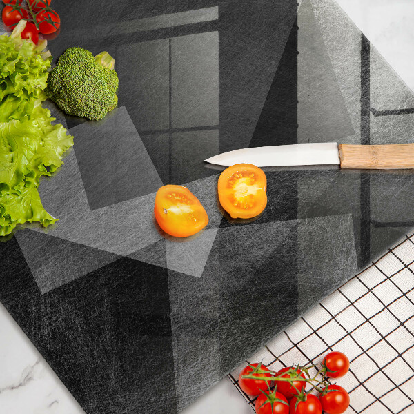 Protetor em vidro para fogão Abstração geométrica