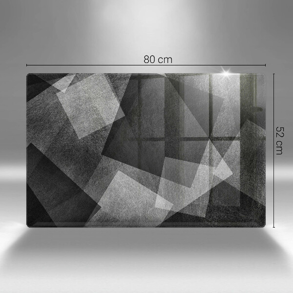 Protetor em vidro para fogão Abstração geométrica