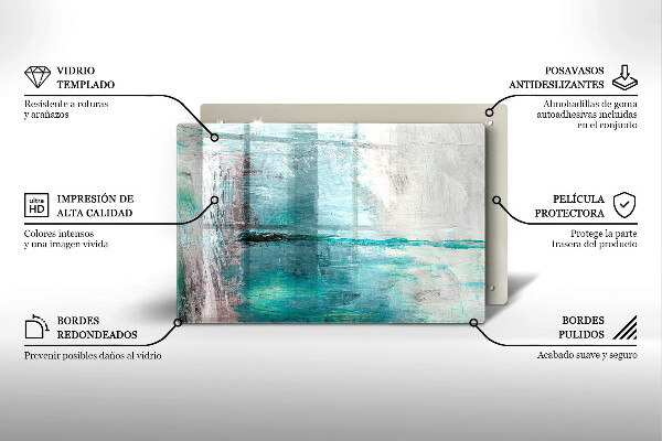 Cobertura placa vitrocerámica Fundo de pintura abstrata