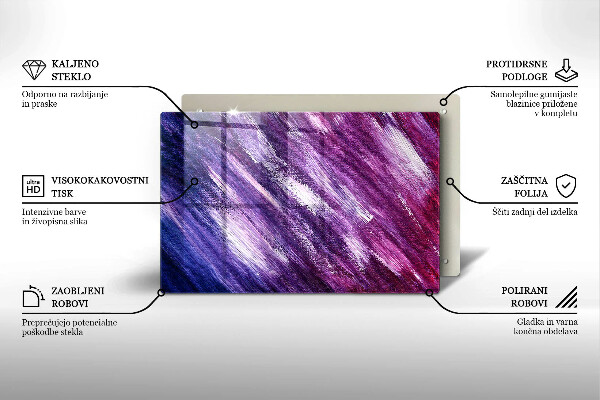 Cobertura placa vitrocerámica Abstração de tinta