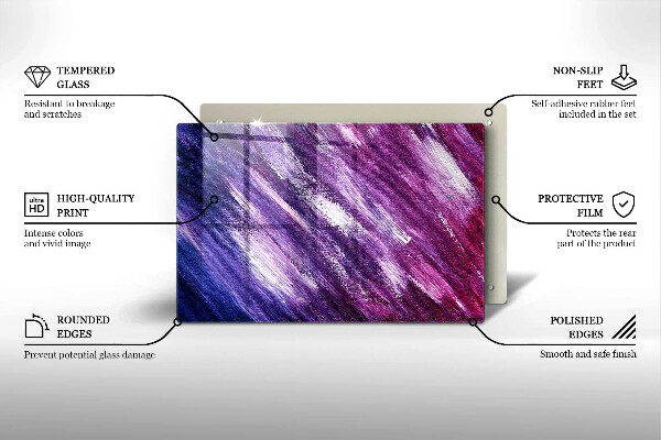 Cobertura placa vitrocerámica Abstração de tinta