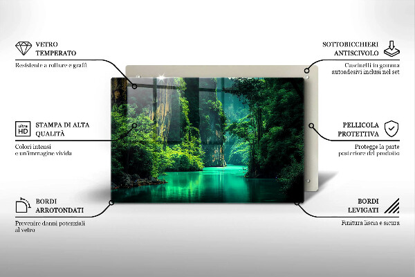 Cobertura placa vitrocerámica Paisagem da lagoa